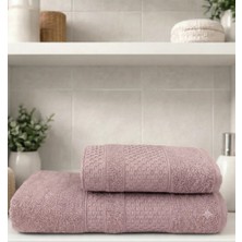 2 Li Banyo Havlu Seti Pamuklu Büyük Boy / 90 x 150 Cm Banyo Havlu - 50 x 90 Cm El Yüz Baş Havlu / Hamam Seti / Battal Boy Havlu Seti