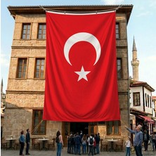Punto Dizayn Türkiye Cumhuriyeti Gönder Bayrağı 140gr Premium Raşel Kumaş 10x15 metre