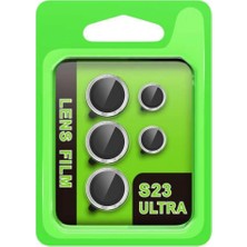 Hace Bazaar Samsung Galaxy S23 Ultra Raze Metal Kamera Lens - Gümüş