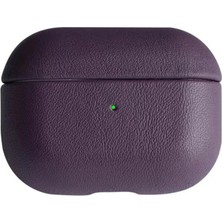 Hace Bazaar Apple Airpods 3 (3.nesil) 405 Deri Kılıf - Mor