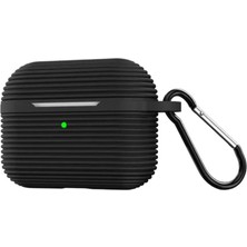 Hace Bazaar Apple Airpods Pro 3 (3.nesil) Raven Silikon Kılıf - Siyah