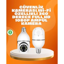 Hace Bazaar Tam Karanlıkta Görüntüleme Sağlayan 1080P Ampul Güvenlik Kamerası