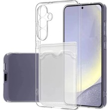 Nacario Galaxy S24 Fe Kılıf Kart Şeffaf Silikon - Şeffaf