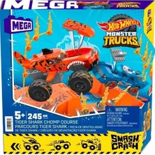 Nacario HKF88 Mega™ Wheels® Smash N Crash Tiger Shark Çarpışma Seti 245 Parça +5 Yaş
