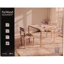 Nacario 7719 Fi̇x Wood Çocuk Masa Sandalye Takimi