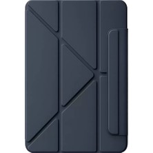 Nacario Ipad 2025 10.9 10.nesil (A16) Edz Manyetik Standlı Tablet Kılıfı - Lacivert