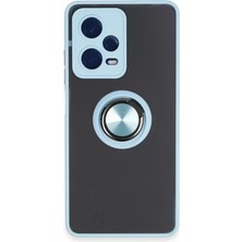 Nacario Redmi Note 12 5g Kılıf Montreal Yüzüklü Silikon Kapak - Buz