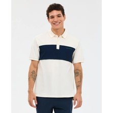 Skechers M Colourblock Polo Erkek Beyaz Polo Yaka Tshirt S2610081-3855