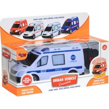 Nacario V001-2 V3 V004 Kumandalı Sesli Işıklı Polis Arabası-Jandarma-Ambulans-Itfaiye 1:18-Vardem