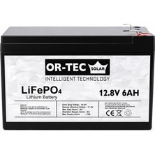 Or-Tec 12.8V 6AH Lifepo4 Akülü Araba - Ups Aküsü