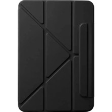 Nacario Ipad 2025 10.9 10.nesil (A16) Edz Manyetik Standlı Tablet Kılıfı - Siyah