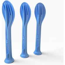 Açsel Plastik Çatal Kaşıl Bıçak Seti Kamp Piknik Restoran Paket Servis Yemek Seti 3’lü