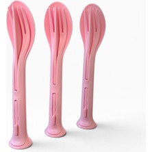 Açsel Plastik Çatal Kaşık Bıçak Seti Kamp Piknik Restoran Paket Servis Yemek Seti 3’lü