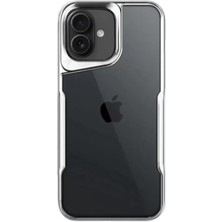 Nacario Iphone 16 Kılıf Boyi Silikon Kapak - Gümüş