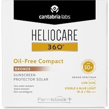 Heliocare 360 Oil Free Compact SPF50+ Bronze Güneş Koruyucu 10 G