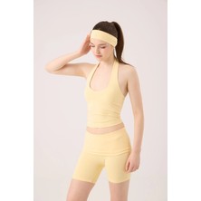 Holly Lolly Beli Kıvrımlı Mini Kacie Şort Sarı