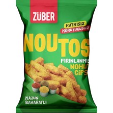 Züber Kajun Baharatlı Fırınlanmış Nohut Cipsi 55 gr (3 Adet)