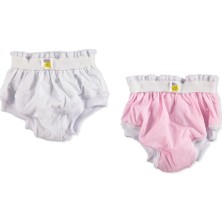 HelloBaby 2'li Alıştırma Külodu Pembe Beyaz (5 Adet)