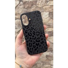 Vip Case iPhone 16 Uyumlu Leopar Desenli Silikon Darbe Emici Klasik Korumalı Rubber Kılıf