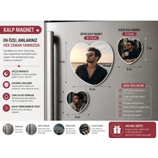 Liya Gift Collection Kalp Fotoğraf Magneti Erkeğe Özel Kişiselleştirilebilir Romantik Anı Hediyesi