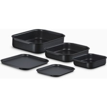 Le Creuset Üstün Performanslı 5 Parça Fırın Tepsisi ve Fırın Kabı Seti