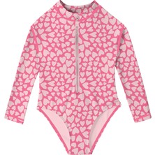 Slipstop Cherish Long Sleeve Kırmızı Çocuk Mayo