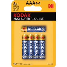 Kodak 4+1 Max Alkalin Kalem Pil - Mavi