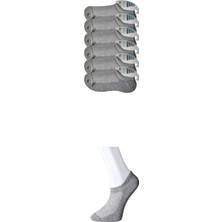 Dyzstar Gri Erkek Görünmez Çorap 6 Çift