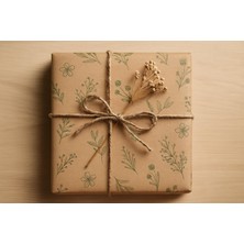5 Adet Çiçek Desenli Paketleme Kağıdı 50X70 cm