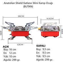 Anatolian Shield Kompakt Katlanır Kamp Ocağı (Butan)