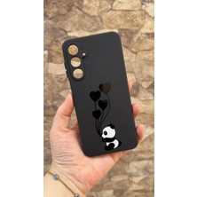 Vip Case Samsung Galaxy S24FE Uyumlu Kalpli Panda Desenli Silikon Darbe Emici Klasik Korumalı Rubber Kılıf