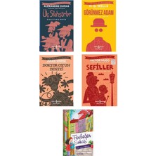 Türkiye İş Bankası Yayınları Üç Silahşörler-Görünmez Adam-Doktor Ox’un Deneyi-Sefiller-Fesleğen Sokağı 5 Kitap Set