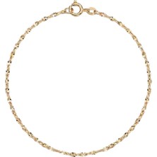 Hakan Mücevherat Aynalı Model 14 Ayar Altın Minimal Bileklik 0,56 Gram