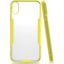 The Gencoo Iphone x Kılıf Platin Silikon - Sarı