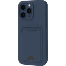 Sepetopia Apple iPhone 16 Pro Max Kılıf Kelvin Kartvizitli Silikon - Lacivert