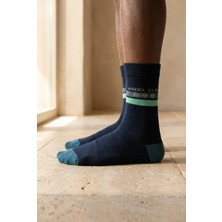 Bony Socks Unisex Şeritli Padel Club Lacivert Soket Çorap