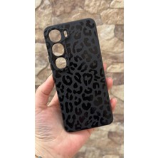 Vip Case Vivo V40 Lite 5g Uyumlu Leopar Desenli Silikon Darbe Emici Klasik Korumalı Rubber Kılıf