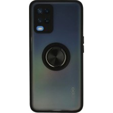 Sepetopia Oppo A54 4g Kılıf Montreal Yüzüklü Silikon Kapak - Siyah