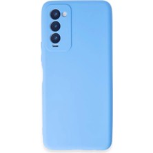 Sepetopia Tecno Camon 18 Kılıf First Silikon - Mavi