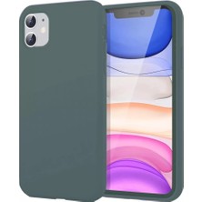 Sepetopia Apple iPhone 11 Kılıf First Silikon - Koyu Yeşil