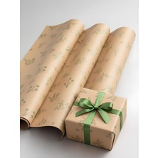 Çiçek Desenli Paketleme Kağıdı 50X70 cm  8 Adet Estetik Hediye Sunumu İçin Uygun
