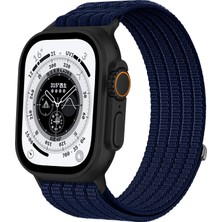 MMP Shop Apple Watch 11 / 10 46MM 49 / 45 / 44 mm Uyumlu Series 9/8/7/6/5/4/3/se Uyumlu Hasır Örgü Spor Cırtlı Kordon