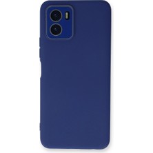 The Gencoo Vivo Y15S Kılıf Lansman Glass Kapak - Sky Blue