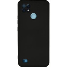 Sepetopia Realme C21 Kılıf Nano Içi Kadife Silikon - Siyah