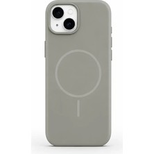 Velvoria iPhone 15 Aura Akıllı Magsafe Animasyonlu Silikon Kılıf Uzay Gri