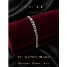 Up Atelier Paslanmaz Çelik Kalın Örme Model Bileklik