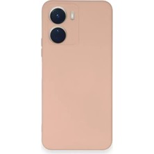 Sepetopia Vivo Y16 Kılıf Nano Içi Kadife Silikon - Pudra