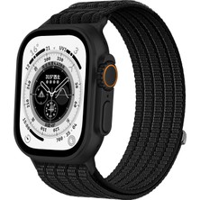 MMP Shop Apple Watch 10 / 11 42MM 41 / 40 / 38 mm Uyumlu Series 9/8/7/6/5/4/3/se Uyumlu Hasır Örgü Spor Cırtlı Kordon