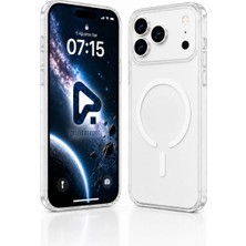 Velvoria iPhone 17 Pro Max Premium Şeffaf Mika Sararmaz Sert Magsafe Kılıf