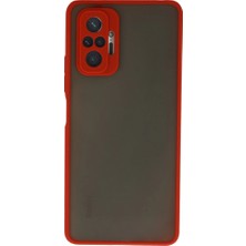 Magicool Xiaomi Redmi Note 10 Pro Kılıf Montreal Silikon Kapak - Kırmızı
